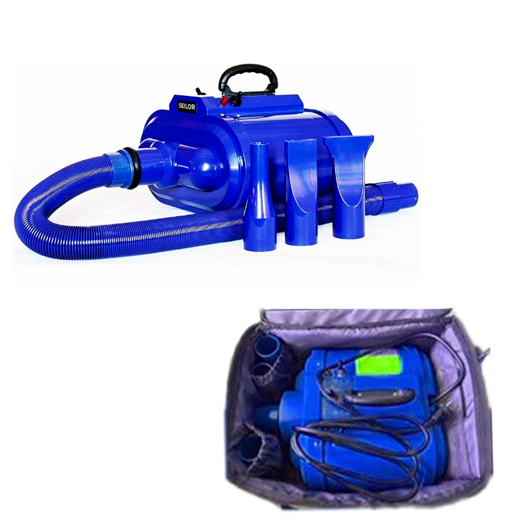 Фото Турбосушка двухтурбинная 3200 Ватт синяя с сумкой для клининга SEILOR
