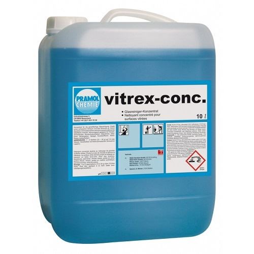 Фото VITREX-CONC Pramol концентрат для очистки больших стеклянных поверхностей, 10 л для клининга SEILOR
