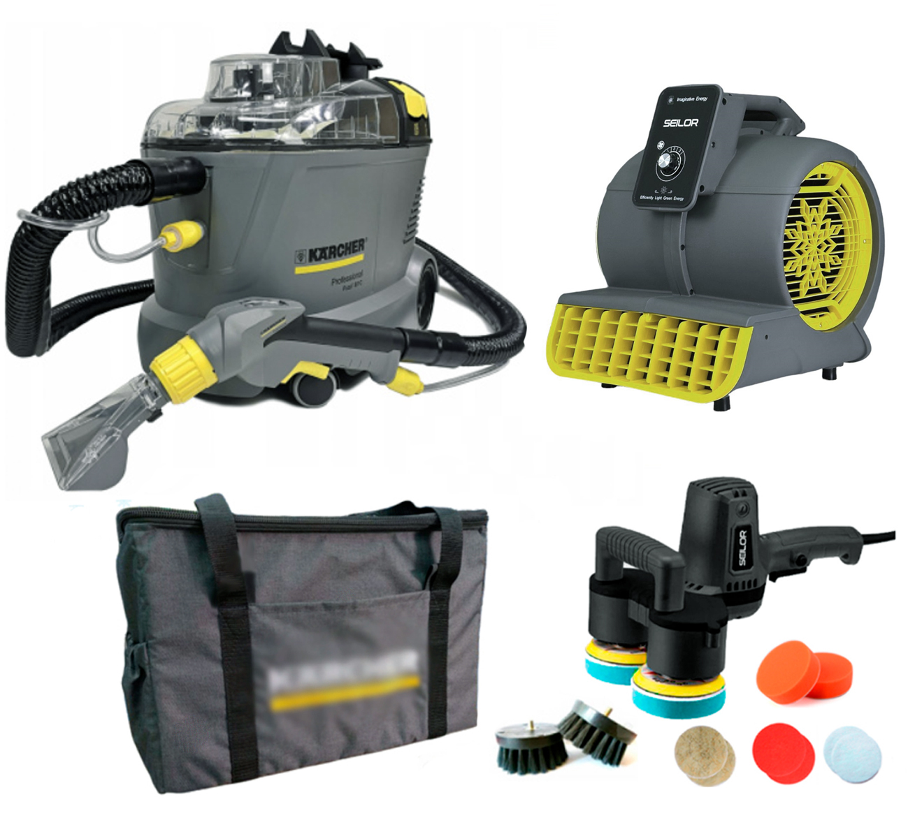 набор для химчистки с karcher puzzi 8