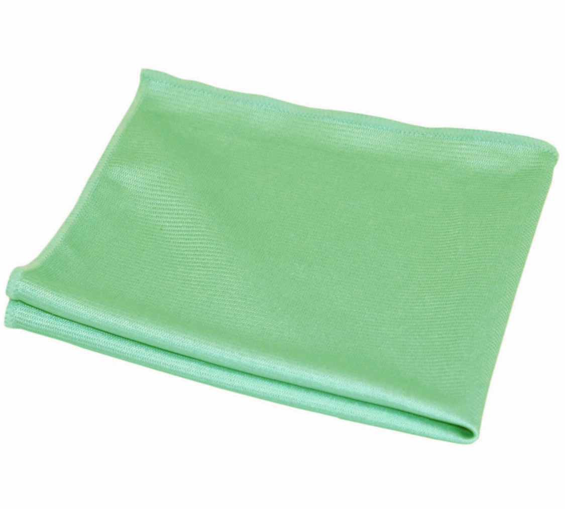 Салфетка для стекол и зеркал 40х40 зеленая