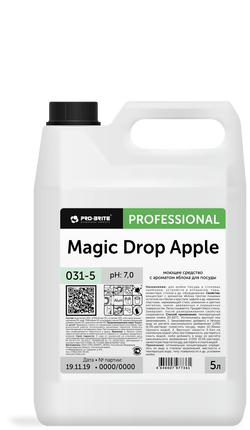 Фото Моющее средство с ароматом яблока для посуды Magic Drop Apple, 5 л для клининга SEILOR