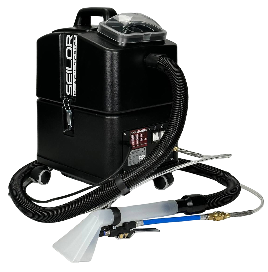 Моющий пылесос Santoemma Sabrina Seilor Black SW15 насадка с металлическим курком-2