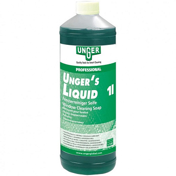Фото Unger Liquid Высоконцентрированное моющее средство для стекол, 1 л (1:100) для клининга SEILOR