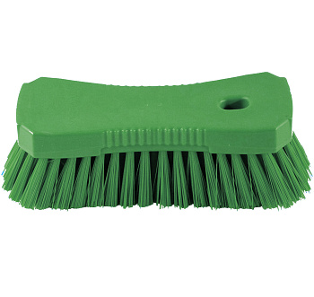 Фото Щетка ручная 18 см жесткий ворс зеленая для клининга SEILOR