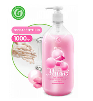 Фото Жидкое крем-мыло Milana fruit bubbles, 1 л для клининга SEILOR Фото Жидкое крем-мыло Milana fruit bubbles, 1 л для клининга SEILOR