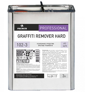 Фото Усиленное средство против граффити Graffiti Remover Hard, 3 л для клининга SEILOR