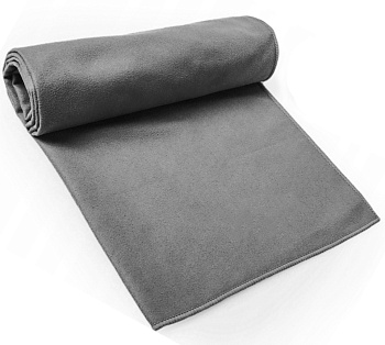 Фото Микрофибра подстилочная тонкая ультравпитывающая быстросохнущая 180х90 серая для клининга SEILOR