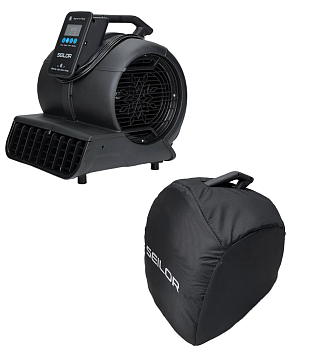 Фото Фен для сушки ковров и мебели 750W SEILOR Electronic Black с защитным чехлом для клининга SEILOR