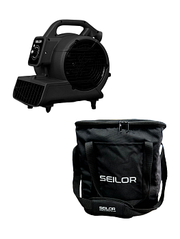 Фото Мини Фен для сушки ковров и мебели 190 Вт Seilor Black с сумкой для клининга SEILOR