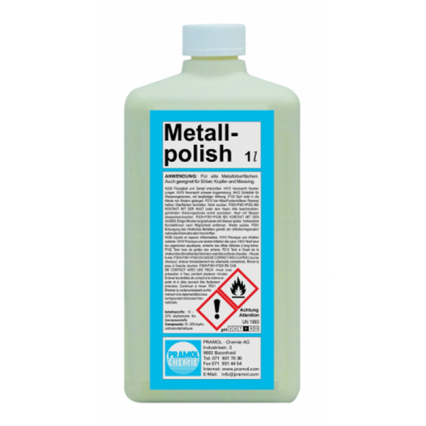 Фото Средство для очистки и защиты металлических поверхностей METALLPOLISH Pramol, 1 л для клининга SEILOR