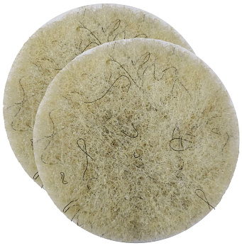 Фото Набор падов для орбитальной двухщеточной машинки натуральный ворс жесткие, 2 шт для клининга SEILOR