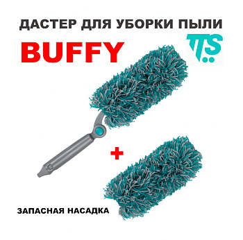 Фото TTS Buffy Дастер акриловый u-образный для уборки пыли 40 см + сменная насадка для клининга SEILOR