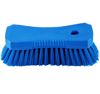 Фото Щетка ручная 18 см жесткий ворс синяя для клининга SEILOR