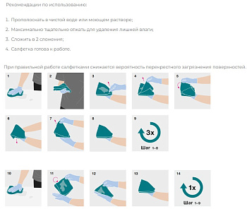 Фото Росмоп Салфетка ПВА Микро для окон, стекол и зеркал 40х40 красная для клининга SEILOR