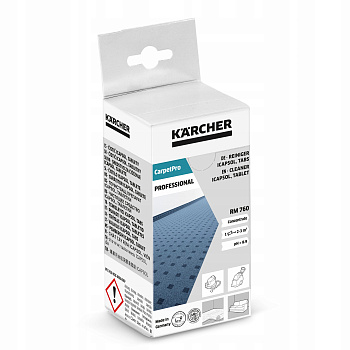 Фото Моющие средство для химчисток в таблетках Karcher RM 760 CarpetPro, 16 штук для клининга SEILOR Фото Моющие средство для химчисток в таблетках Karcher RM 760 CarpetPro, 16 штук для клининга SEILOR