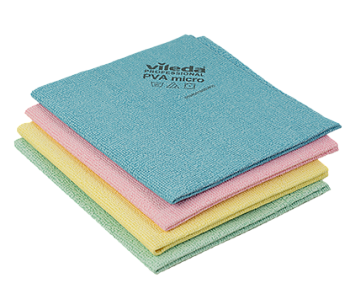 Фото Vileda PVAmicro Набор салфеток для уборки ПВА Микро 38х35см (4 цвета) для клининга SEILOR