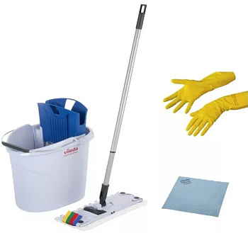 Фото Vileda УльтраСпид Готовый набор для мытья полов синий для клининга SEILOR
