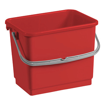 Фото TTS Ведро универсальное 4 л красное для клининга SEILOR