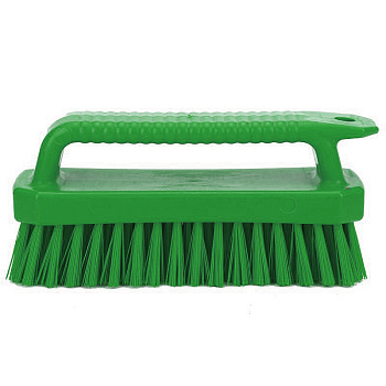 Фото Щетка утюжок жесткая зеленая для клининга SEILOR