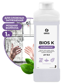 Фото Grass Bios K  Мощное средство для сложный и застарелыми загрязнений, 1 л для клининга SEILOR