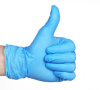 Фото Перчатки для уборки нитриловые одноразовые голубые L 100 шт для клининга SEILOR