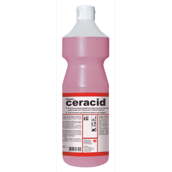 Фото Кислотное чистящее средство для изделий из керамогранита CERACID Pramol, 1 л для клининга SEILOR