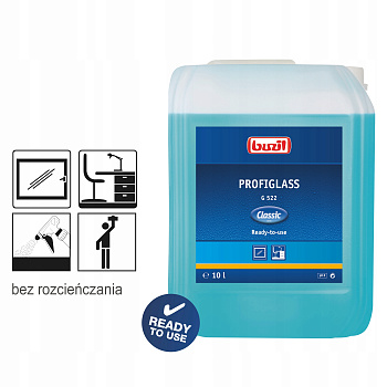 Фото Средство для мытья окон и зеркал готовое G 522 Profiglass Buzil, 10 л для клининга SEILOR