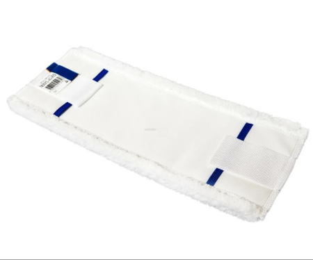 Фото Моп Росмоп NMMS микрофибра универсальный белый 40 см карман + язык для клининга SEILOR