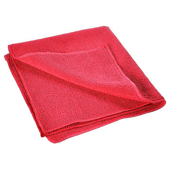 Фото Салфетка микрофибра 40х40 220 г/м красная для клининга SEILOR