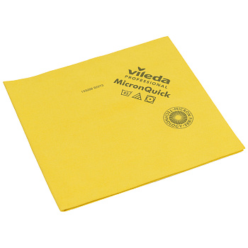 Фото Vileda MicronQuick (Микрон Квик) Салфетка для уборки желтая для клининга SEILOR