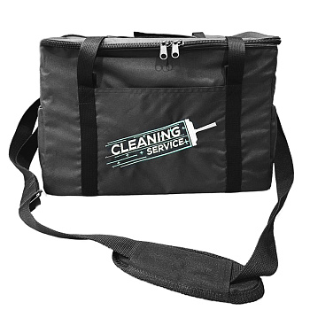 Фото Сумка мобильного клинера под химию и инвентарь Cleaning Service черная для клининга SEILOR