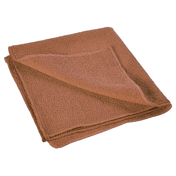 Фото Салфетка микрофибра 30х30 220 г/м коричневая для клининга SEILOR