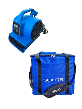 Фото Мини Фен для сушки ковров и мебели 190 Вт Seilor Electronic Blue с сумкой для клининга SEILOR