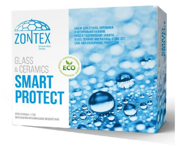Фото Набор для стекла, керамики и натурального камня, уход и гидрофобная защита ZONTEX SMART PROTE для клининга SEILOR