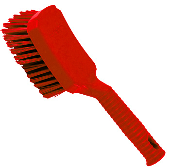 Фото Щетка с ручкой средней жесткости красная для клининга SEILOR