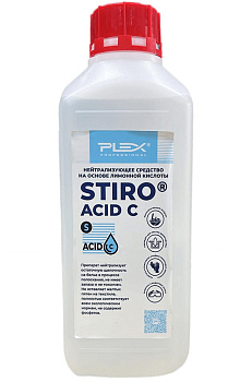 Фото Plex STIRO ACID С Кислотный ополаскиватель нейтрализатор щелочи, 1 л для клининга SEILOR
