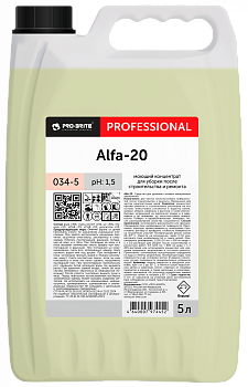 Фото Pro-brite Alfa-20 Средство для уборки после строительства и ремонта, 5 л для клининга SEILOR