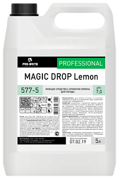 Фото Моющее средство с ароматом лимона для посуды Magic Drop Lemon, 5 л для клининга SEILOR