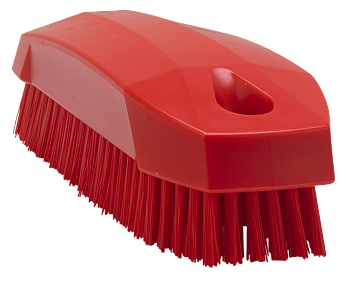 Фото Vikan Щетка мини ручная средняя жесткость 13 см красная для клининга SEILOR
