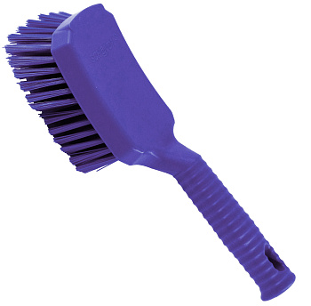 Фото Щетка с ручкой умеренно жесткая фиолетовая для клининга SEILOR