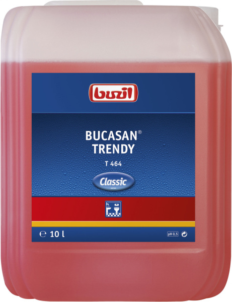 Фото Buzil T464 Bucasan Trendy Средство для очистки сантехники, плитки, хрома с приятным ароматом, 10  л для клининга SEILOR