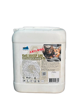 Фото Кью ХАНТЕР Cat&Dog Средство для нейтрализации неприятных запахов, 5 л для клининга SEILOR
