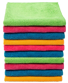 Фото Набор салфеток из микрофибры 40х40 350 гр 10 штук для клининга SEILOR