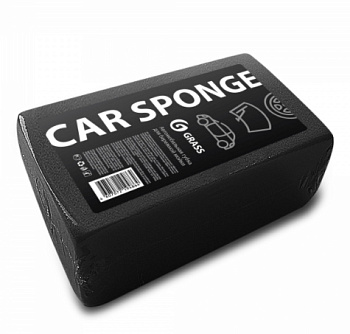 Фото Grass Губка автомобильная черная 19х11х5 см для клининга SEILOR