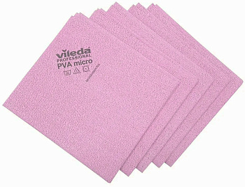Фото Vileda PVAmicro (ПВА Микро) Салфетка для уборки красная, 5 шт для клининга SEILOR
