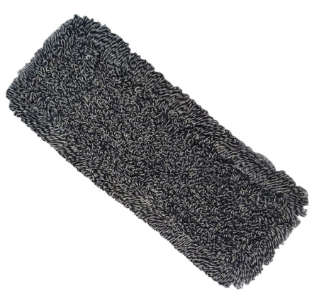 Фото Моп тафтинговый хлопковый петлевой 40 см серый карман-язык для клининга SEILOR