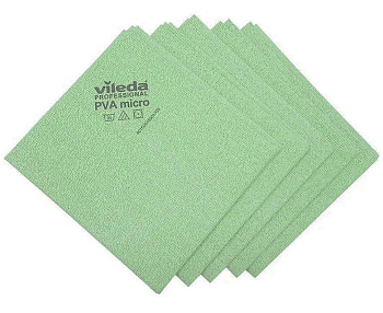 Фото Vileda PVAmicro (ПВА Микро) Салфетка для уборки зеленая, 5 шт для клининга SEILOR