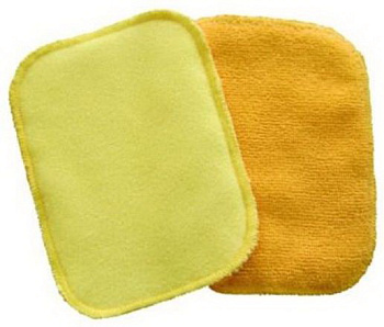 Фото Губка для мытья посуды двухсторонняя скрабер + махра для клининга SEILOR