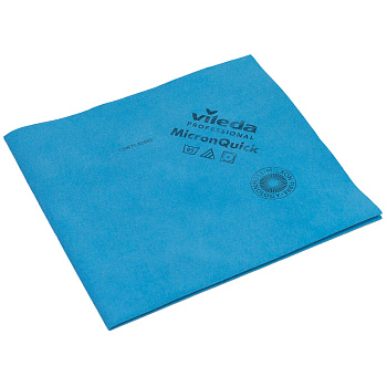 Фото Vileda MicronQuick (Микрон Квик) Салфетка для уборки синяя для клининга SEILOR