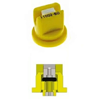 Фото Форсунка желтая 110° 02 керамическая для клининга SEILOR